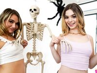 Molly Transa Irmão Oculto Esqueleto, Mia Participa de Sexo a Três de Halloween - T24:E10