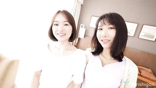 Erstes Lesebisches Treffen Aya Oukura und Madoka Ohnishi reifes Spiel