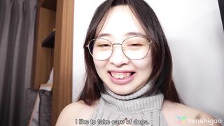 Noa Makino juega con sus pechos y recibe una dura polla en un ardiente polvo de la tarde