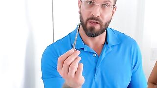 Quinton James Teaches OpheliaPurr to Handle His Big Black Cock