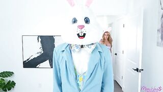 Easter Bunny Threesome: Taylor Vixen, Parker Ambrose's Step Mom, and Son's Hard Dick