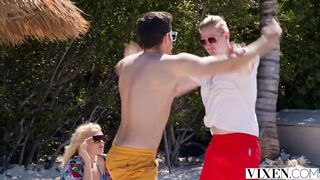 Vixen – Hot Lifeguard Allie Hooking Up With A Guest On Private Beach