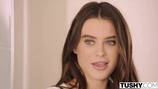 Lana Rhodes Anal Creampie with Couple Moka's Surprise