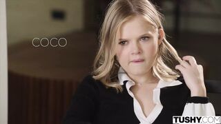 Coco l'étudiante a besoin d'une leçon anale de son professeur