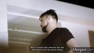 Deeper. Young Blonde Dixie gets spit roasted