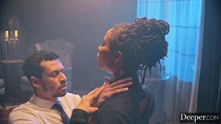 Deeper. Burlesque dancer Kira gets creampied at afterparty