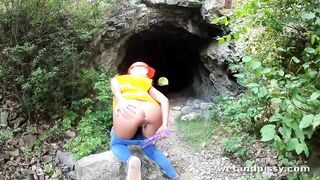 Claudia Macc in Outdoor High Vis Piss