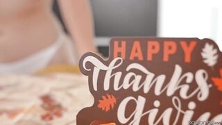 Big Tit Ellie Nova Serves Pussy For Thanksgiving Dessert