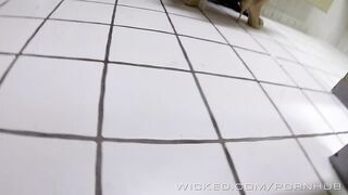 Couple has sex in public bathroom