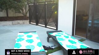 Horny Voyeur Neighbor Cadence Lux Joins For A Threesome With Two Hot Lesbians