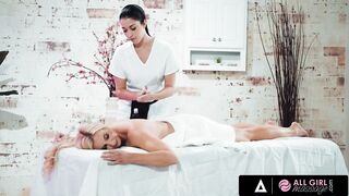 Lovely Housewife Gets A Steamy Pussy Massage By Hot Masseuse Alex Coal