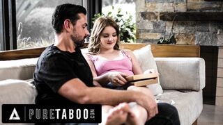 Eliza Eves Gets Deflowered By Her Stepdad Because Her BF Ditched Her On Valentine's Day