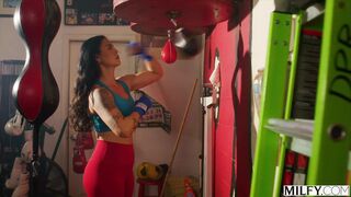 Dana Dominates Gym Session with Rough An ass Fuck