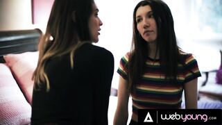 Obsessed Babe Wants Rough Sex With Stepsister's Girlfriend In Exchange For Keeping Her Secret