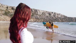DP na Praia de Octokuro Dois BBCs Para Satisfazer Seu Desejo