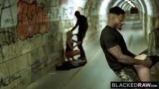 BLACKEDRAW Two Blondes Dominate BBC Studs After Night Out