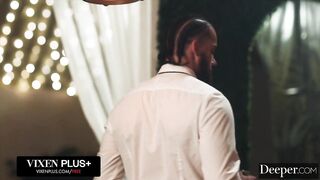 Agatha Vega Commands Waiter for Her Pleasure