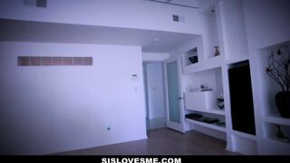 Stepson Frights Step Sister April Reid Into Late Night Incest