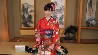 Yuria Tominaga Kimono Vergnügen Kitzeln mit Essstäbchen und Geschickte Finger